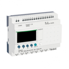 SR3B261JD - modular smart relay Zelio Logic - 26 I O - 12V DC - clock - display, Schneider Electric