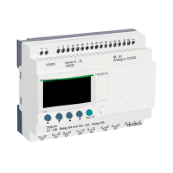 SR3B261JD - modular smart relay Zelio Logic - 26 I O - 12V DC - clock - display, Schneider Electric