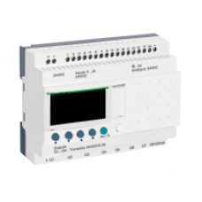 SR3B262BD - modular smart relay Zelio Logic - 26 I O - 24 V DC - clock - display, Schneider Electric