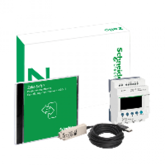 SR3PACKBD - modular smart relay Zelio Logic - “discovery” pack - 10 I O - 24 V DC, Schneider Electric