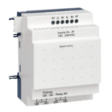 SR3XT101FU - discrete I/O extension module - 10 I O - 100..240 V AC - for Zelio Logic, Schneider Electric