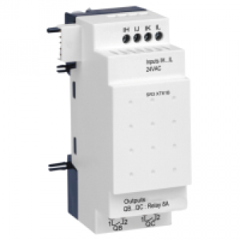 SR3XT61B - discrete I/O extension module - 6 I O - 24 V AC - for Zelio Logic, Schneider Electric