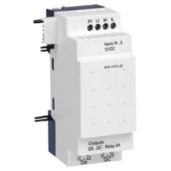 SR3XT61JD - discrete I/O extension module - 6 I O - 12 V DC - for Zelio Logic, Schneider Electric