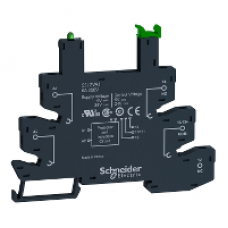 SSLZRA1 - socket SSL - 6 A - 5/24 V DC- spring clamp - for relay SSL, Schneider Electric