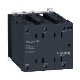 SSM3A325BDR - solid state relay - DIN rail mount - input 4-32Vdc output 48-600Vac 25A rdm, Schneider Electric