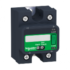 SSP1A125BDS - SSR-panel mount-thermal pad-input 4-32 VDC output 24-300 VAC 25A with Diagnostic, Schneider Electric