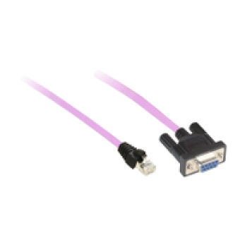 TCSCCN4F3M3T - CANopen cable - 1 x RJ45 - cable 3 m, Schneider Electric