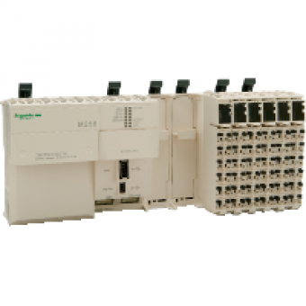TM258LD42DT4L - compact base M258 - 42 + 4 I/O - 24 V DC, Schneider Electric