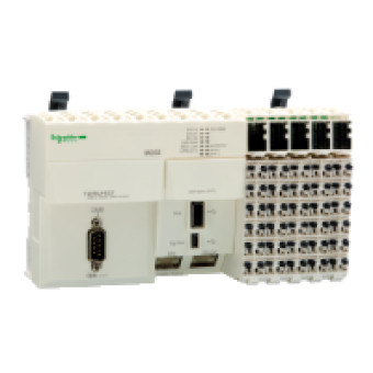 TM258LF42DT - compact base M258 - 42 I/O - 24 V DC - CANopen, Schneider Electric