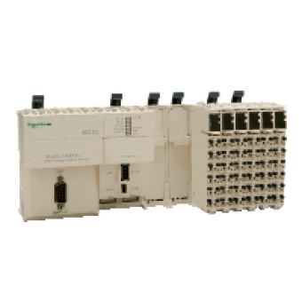 TM258LF42DT4L - compact base M258 - 42 + 4 I/O - 24 V DC - CANopen, Schneider Electric