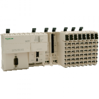 TM258LF66DT4L - compact base M258 - 66 + 4 I/O - 24 V DC, Schneider Electric