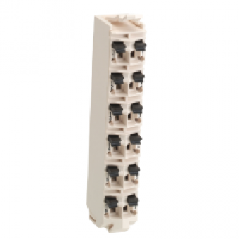 TM5ACTB16 - terminal block - 16 contacts - white - quantity 1, Schneider Electric