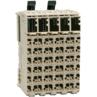 TM5C24D12R - compact I/O expansion block TM5 - 36 I/O - 24 DI - 12 DO relay, Schneider Electric