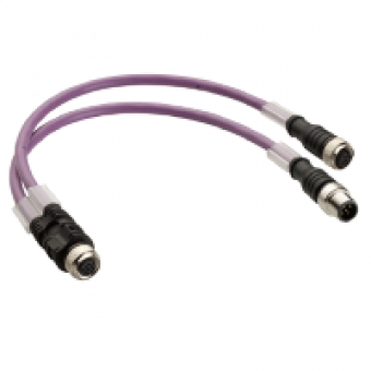 TM7ACYCJ - CAN bus Y cable TM7 - with 2 x M12 conectors, Schneider Electric