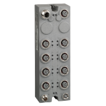 TM7BDI16A - expansion block - TM7 - IP67 - 16 DI - 24V DC - M12 connector, Schneider Electric