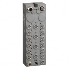 TM7BDI16B - expansion block - TM7 - IP67 - 16 DI - 24V DC - M8 connector, Schneider Electric