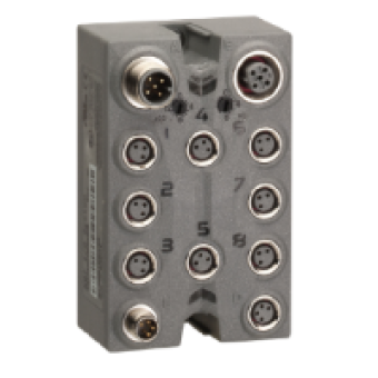 TM7NCOM08B - CANopen interface block - IP67 - 8 I/O - M8, Schneider Electric