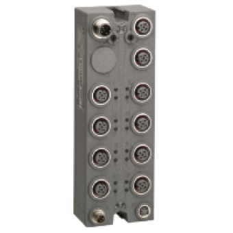 TM7NCOM16A - CANopen interface block - IP67 - 16 I/O - M12, Schneider Electric