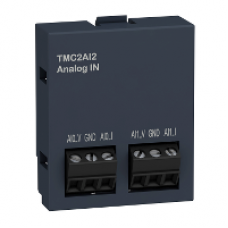 TMC2AI2 - cartridge M221 - 2 analog inputs - I/O extension, Schneider Electric