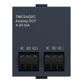 TMC2AQ2C - cartridge M221 - 2 analog current outputs - I/O extension, Schneider Electric