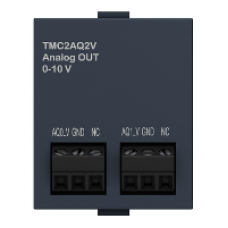 TMC2AQ2V - cartridge M221 - 2 analog voltage outputs - I/O extension, Schneider Electric
