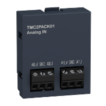 TMC2PACK01 - cartridge M221 - packaging 2 analog inputs - I/O extension, Schneider Electric