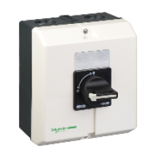 VBFXGE2 - TeSys VARIO - enclosure - for V3 V4 - black rotary handle - IP65, Schneider Electric
