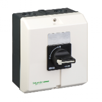 VBFXGE2 - TeSys VARIO - enclosure - for V3 V4 - black rotary handle - IP65, Schneider Electric