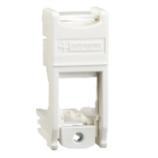VDI9900B - Multi-plus Modular Jack Support Non-Shutter White, Schneider Electric