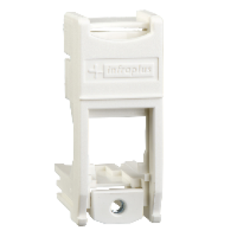 VDI9900B - Multi-plus Modular Jack Support Non-Shutter White, Schneider Electric