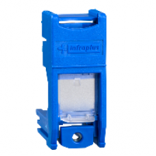 VDI9901 - Multi-plus Modular Jack Support Shutter Blue, Schneider Electric
