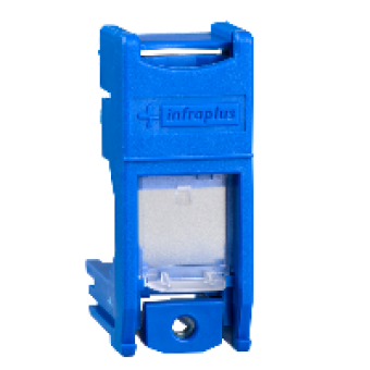 VDI9901 - Multi-plus Modular Jack Support Shutter Blue, Schneider Electric VDI9901 - Multi-plus Modular Jack Support Shutter Blue, Schneider Electric