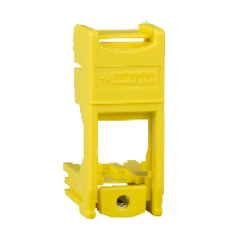 VDI9902B - Multi-plus Modular Jack Support Non-Shutter Yellow, Schneider Electric