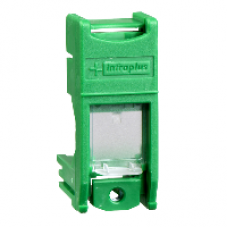 VDI9903 - Multi-plus Modular Jack Support Shutter Green, Schneider Electric