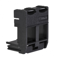 VDI9945 - Multiplus fiber Optic support 2 ports for 2LC duplex adapter Black, Schneider Electric