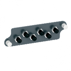 VDIM1510611 - Actassi Fibre Optic Front Adapters Plate with 6 x ST Dplx MM Adapters, Schneider Electric