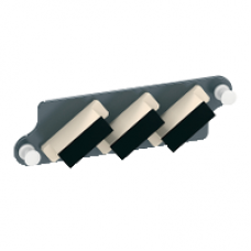 VDIM1530311 - Actassi Fibre Optic Front Adapters Plate with 3 x SC Dplx MM Adapters, Schneider Electric