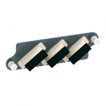 VDIM1530311 - Actassi Fibre Optic Front Adapters Plate with 3 x SC Dplx MM Adapters, Schneider Electric VDIM1530311 - Actassi Fibre Optic Front Adapters Plate with 3 x SC Dplx MM Adapters, Schneider Electric