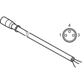 VW32SBCBGA100 - Lexium linear motion accessory - cable for trailing with circular plug-in, Schneider Electric