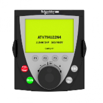 VW3A1101 - remote graphic terminal - 240 x 160 pixels - IP54, Schneider Electric VW3A1101 - remote graphic terminal - 240 x 160 pixels - IP54, Schneider Electric