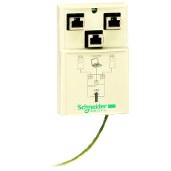 VW3CANTAP2 - CANopen junction box - 2 x RJ45 and 1 x RJ45, Schneider Electric