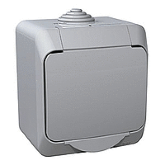 WDE000610 - Cedar Plus - 1pole switch - 16AX grey, Schneider Electric