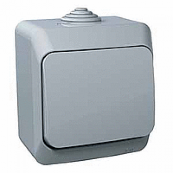 WDE000660 - Cedar Plus - 1pole 2way switch - 16AX grey, Schneider Electric WDE000660 - Cedar Plus - 1pole 2way switch - 16AX grey, Schneider Electric