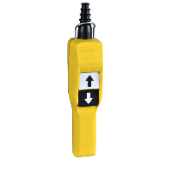 XACA205 - pendant station XAC-A pistol grip - 2 push buttons, Schneider Electric
