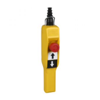 XACA2054 - pendant station XAC-A pistol grip - 2 push buttons 1 Emergency stop, Schneider Electric XACA2054 - pendant station XAC-A pistol grip - 2 push buttons 1 Emergency stop, Schneider Electric