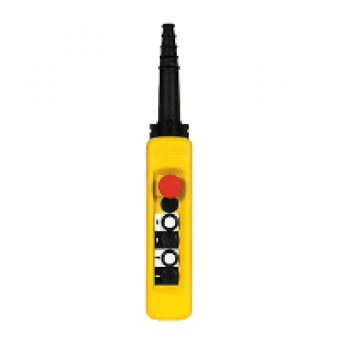 XACA4713 - pendant control station XAC-A - 4 pushbuttons 1 Emergency stop, Schneider Electric