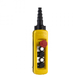 XACA4812 - pendant control station XAC-A - 4 pushbuttons 1 Emergency stop, Schneider Electric