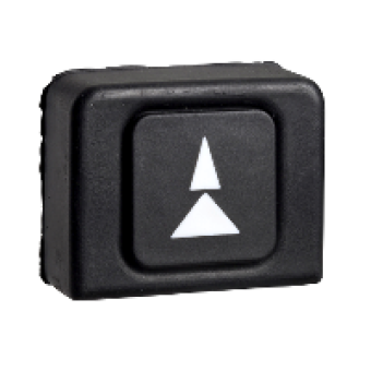 XACA924 - booted head for pushbutton - XAC-A - lower slow-fast, Schneider Electric
