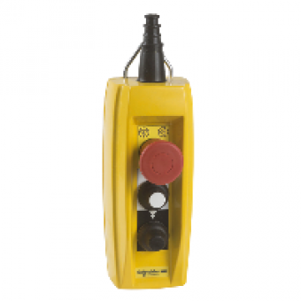XACB3291 - pendant control station XAC-B - 2 pushbuttons 1 Emergency stop, Schneider Electric XACB3291 - pendant control station XAC-B - 2 pushbuttons 1 Emergency stop, Schneider Electric