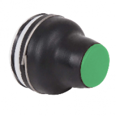 XACB9113 - booted head for pushbutton XAC-B - green - 4 mm -25..+70 °C, Schneider Electric